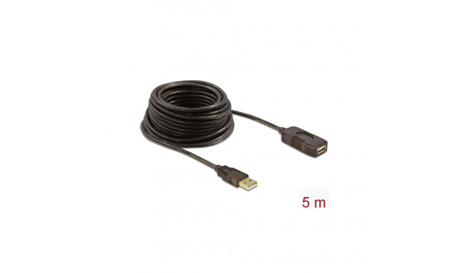 Delock Cable USB 2.0 Extension, active 5 m