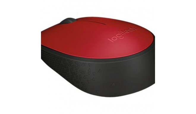 LOGITECH M171 juhtmevaba hiir 2.4 GHz USB vastuvõtja must punane