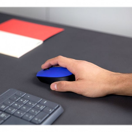 LOGITECH M171 Mouse right and left-handed wireless 2.4 GHz USB wireless receiver black blue