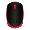 LOGITECH M171 Mouse wireless 2.4 GHz USB wireless receiver black red