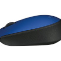 LOGITECH M171 Mouse right and left-handed wireless 2.4 GHz USB wireless receiver black blue