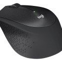 LOGITECH M330 SILENT PLUS Mouse 3 buttons wireless 2.4 GHz USB wireless receiver black