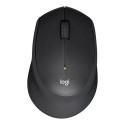 LOGITECH M330 SILENT PLUS Mouse 3 buttons wireless 2.4 GHz USB wireless receiver black