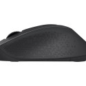 LOGITECH M330 SILENT PLUS Mouse 3 buttons wireless 2.4 GHz USB wireless receiver black
