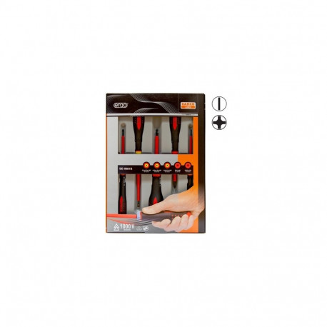 Elektriku kruvikeerajate komplekt ERGO™ 5 osa - SL3,0/4,0/5,5; PH1/2 - 1000V VDE