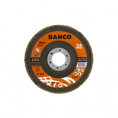 Flap disc INOX+Fe P60 125x22.23mm conical