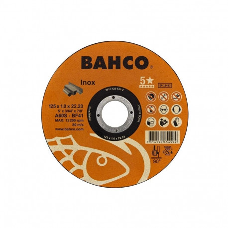 Cutting disc A60S INOX T41 125x1.0x22.23mm (25pcs)