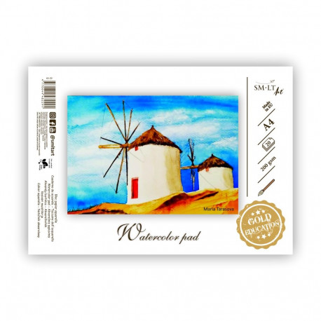 Aquarelle pad A4 200g Gold SMLT 20 pages