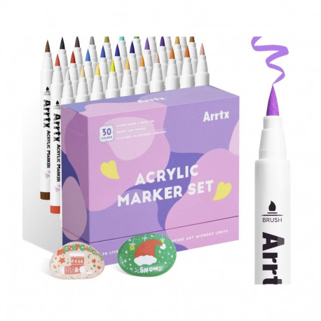 Acrylic Marker Pens ARRTX, 30 Colours
