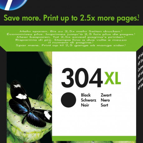 HP ink cartridge N9K08AE Nr.304XL 300pgs@5% Deskjet 2630/2633/2652/3720/3733/3752/3758, black