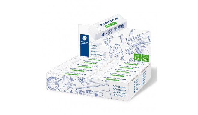 Kustutuskumm Staedtler PVC- vaba B20, 65x23x13mm (2 tk)