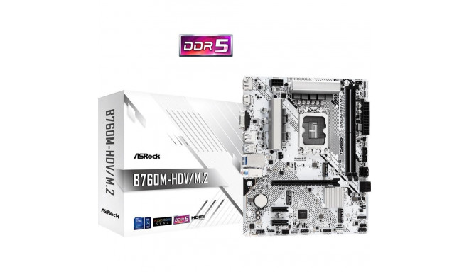 ASRock B760M-HDV/M.2 mATX Mainboard LGA1700