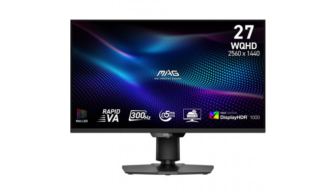 MSI LCD Monitor||MAG 274QPF X30MV|27"|Gaming/Frameless|Matte|Panel VA|2560x1440|16:9|300Hz|0.5 ms|Co