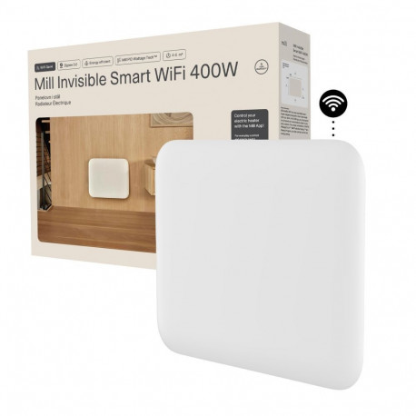 Mill Invisible Smart WiFi Heater | PA400WIFI4 | Panel Heater | 400 W | Suitable for rooms up to 4-6 