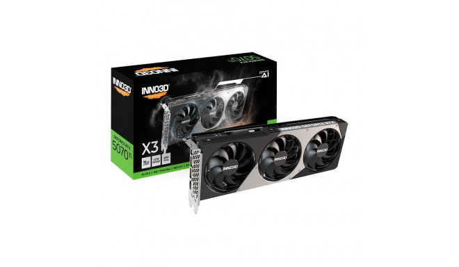 Inno3d INNO3D NVIDIA RTX 5070 Ti X3 OC 16GB GDDR7 256 bit, 2482MHz / 28Gbps, 3x DP, 1x HDMI, 3 fan 2