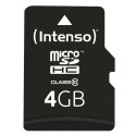Intenso microSDHC 4GB C10 adapteriga