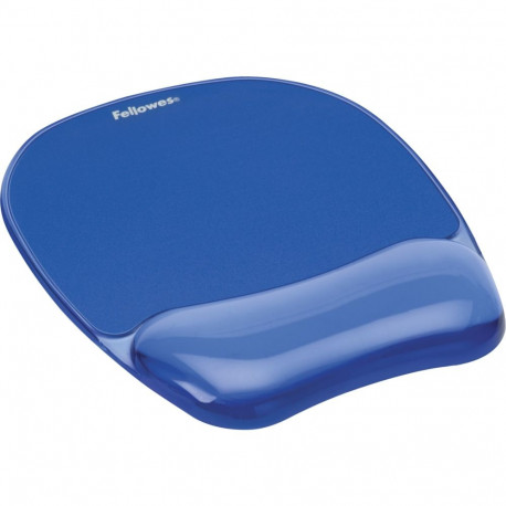 Fellowes Crystal Gel Mouse Gel Wrist Support blue