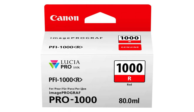 Canon PFI-1000 R punane