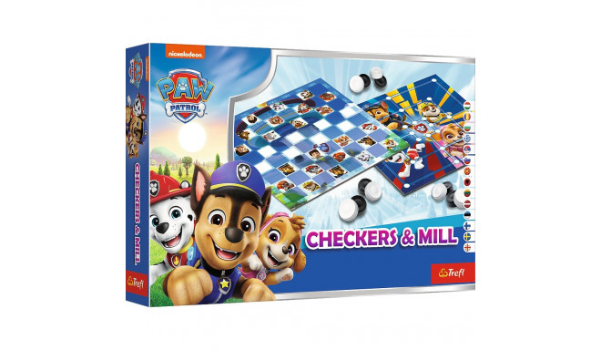 TREFL PAW PATROL boardgames checkers & mill