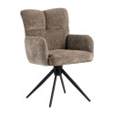 Chair LORENA swivel, beige
