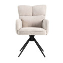 Chair LORENA swivel, white
