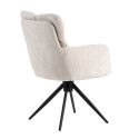 Chair LORENA swivel, white