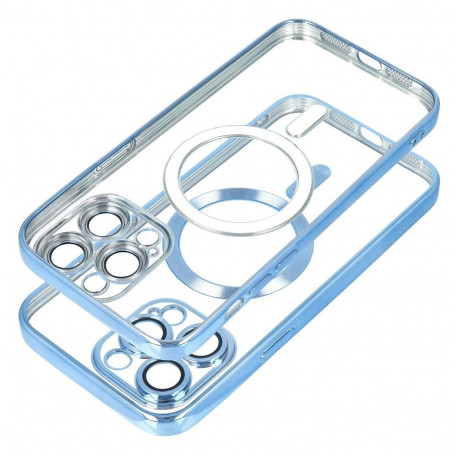 Case for Samsung S25 FE Electro Mag Cover compatible with MagSafe blue