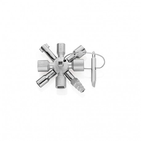 Knipex TwinKey 00 11 01, socket wrench (for common cabinets and locking systems)