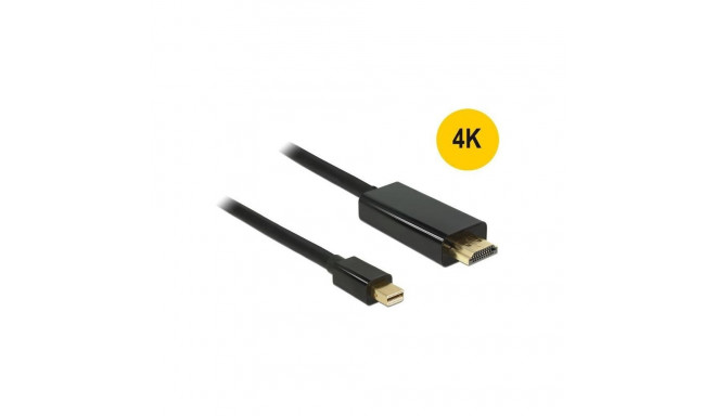 DeLOCK miniDP - HDMI A St-St - black 1m - Mini Displayport 1.1