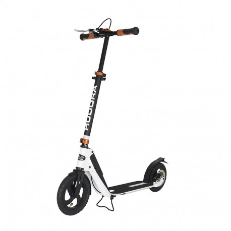 BigWheel tõukeratas Air 230 topeltpidur, must/valge