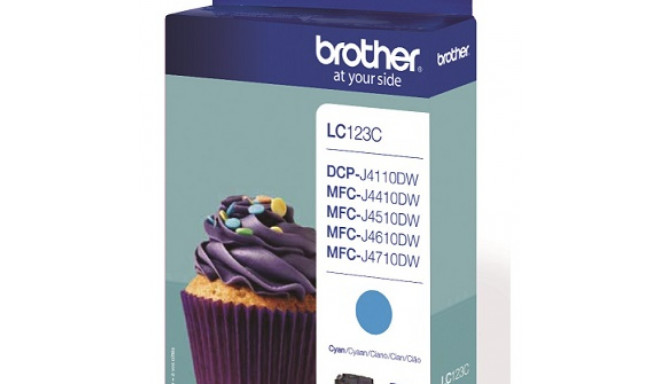 BROTHER LC-123C TONER CYAN 600P