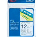BROTHER TZEMQ531 12 BLACK ON PASTEL BLUE