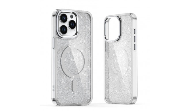 Glitter Case MagSafe Compatible for iPhone 17 Pro Max - Semi-Transparent