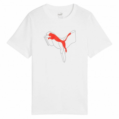 Child's Short Sleeve T-Shirt Puma Essentials+ Logo Lab Graphic