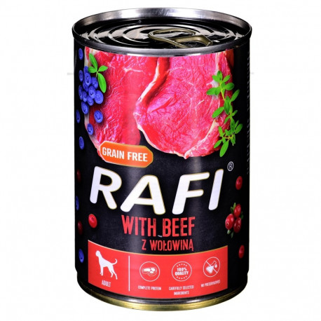 Dolina Noteci Rafi veiselihaga, jõhvika ja mustikaga märg koeratoit 400g