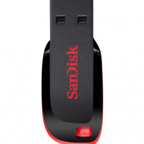 SanDisk Cruzer Blade USB mälupulk 128 GB USB Type-A 2.0 must, punane