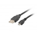 Lanberg CA-USBM-10CC-0018-BK USB-kaabel USB 2.0 1.8 m Micro-USB B USB A must