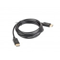 Lanberg CA-DPDP-10CC-0030-BK DisplayPort kaabel 3 m must