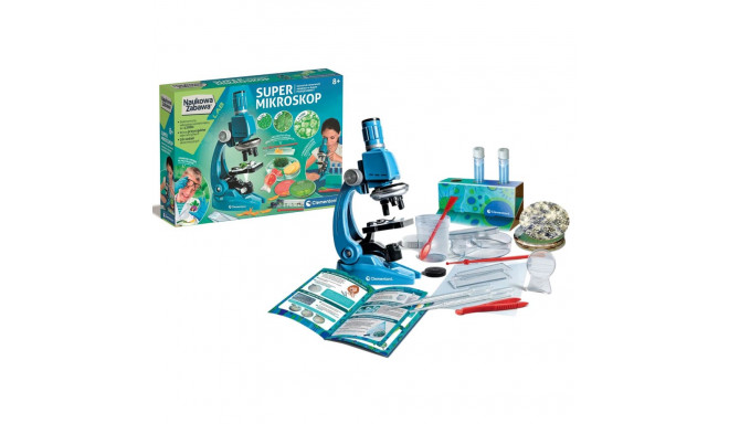 Zestaw Naukowa Zabawa Super Mikroskop Język Polski Clementoni 50755