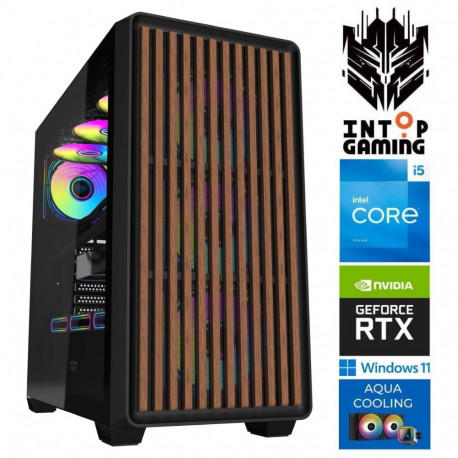 INTOP AQUA i5-14400F 32GB DDR5 1TB SSD M.2 NVME+2TB RTX5060 8GB WIN11Pro