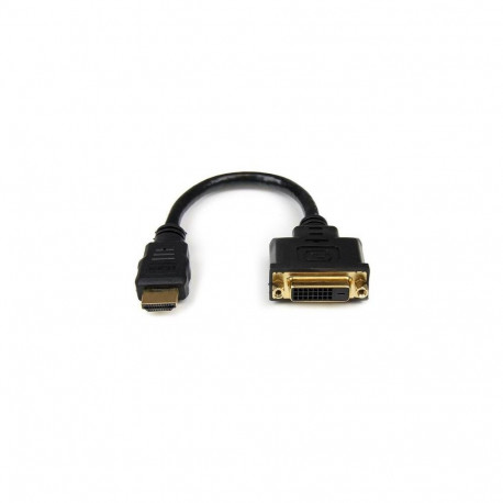 StarTech.com 8in (20cm) HDMI to DVI-D Video Cable Adapter - HDMI Male to DVI Female
