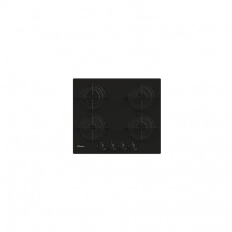 Candy CVW6BB hob Black Built-in 59.5 cm Gas 4 zone(s)