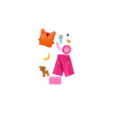 Barbie Doll with Surfboard and Puppy, Poseable Brunette Beach Doll