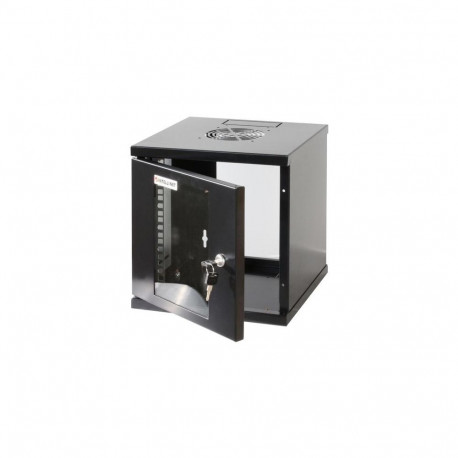 Intellinet 10" Network Cabinet - Wall Mount (Standard), 6U, 300mm Deep, Black, Assembled, M