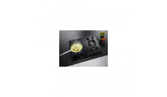 AEG HKB64453NB Black Built-in 59 cm Gas 4 zone(s)