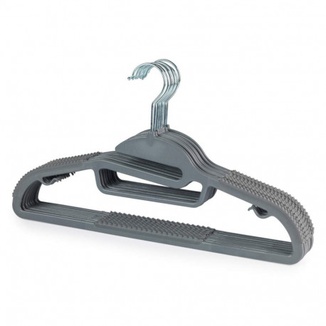 Beldray LA070598GRYFEU7 Grey Slimline Clothes Hangers - 8 Pack