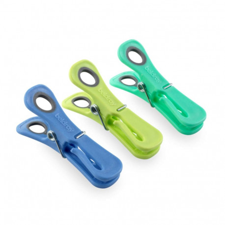 Beldray LA035716RPFEU7 24 Dual-Grip Pegs – Green/Blue