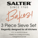 Salter BW12616EU7 Bakes 3-Piece Sieve Set