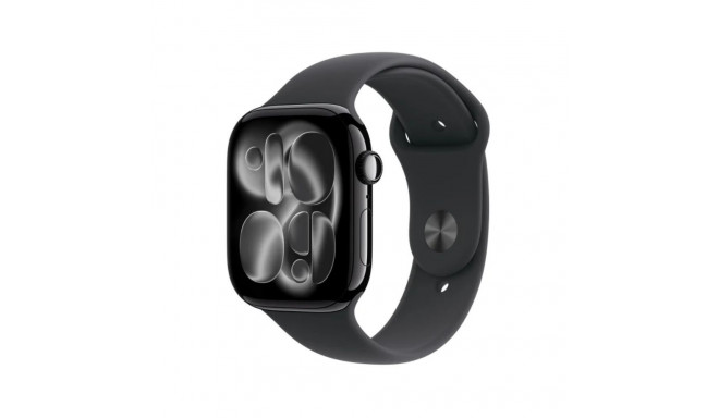 Watch Series 11 GPS+Cellular 42mm Jet Black Aluminium Case with Black Sport Band - S/M