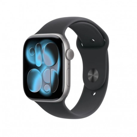 Watch Series 11 GPS 46mm Space Grey Aluminium Case with Black Sport Band - S/M